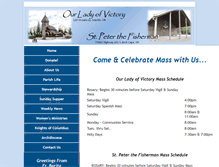 Tablet Screenshot of ourladyofvictoryseaside.org